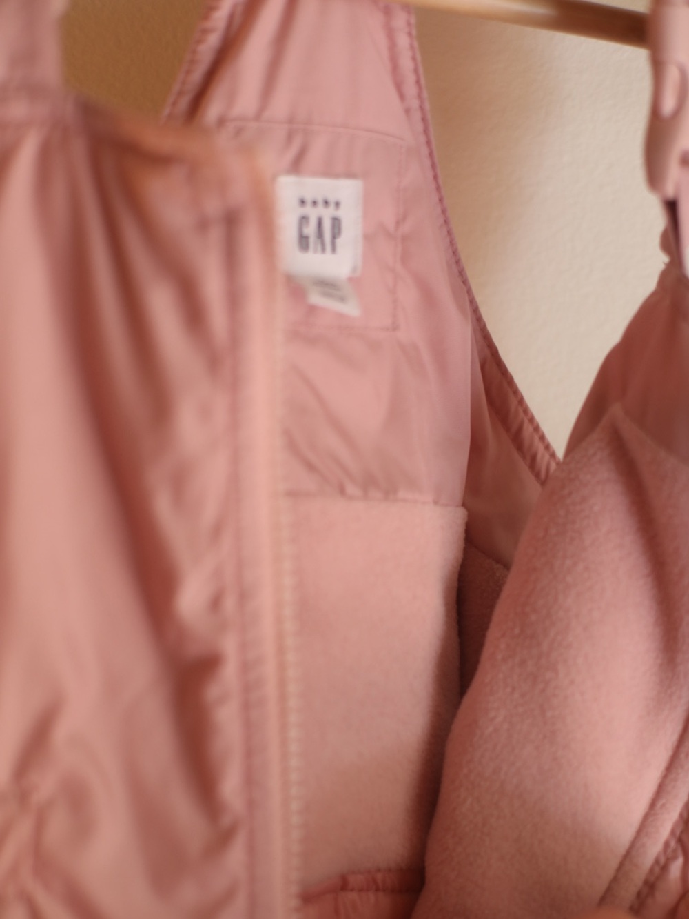 Baby Gap Kids Toddler Girls Pink Snow Suit Pants Bib Overalls Winter 4T 4 Years - Picture 7 of 10